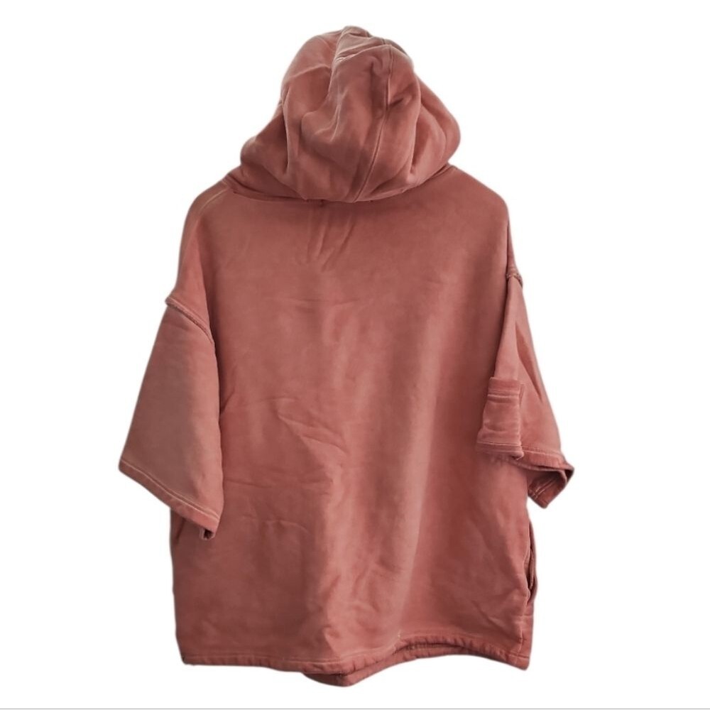 We The Free Free People “For the Win” Short Sleeve Oversized Sz S Blush Pink - Picture 4 of 14